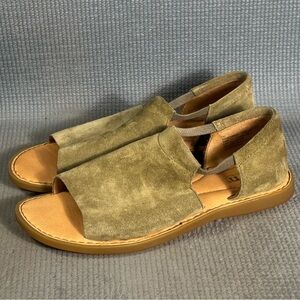 Born Women's Cove Modern Open Toe Sandals Green Size 7